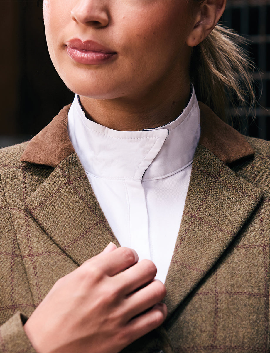 Dublin Albany Tweed Suede Collar Tailored Jacket