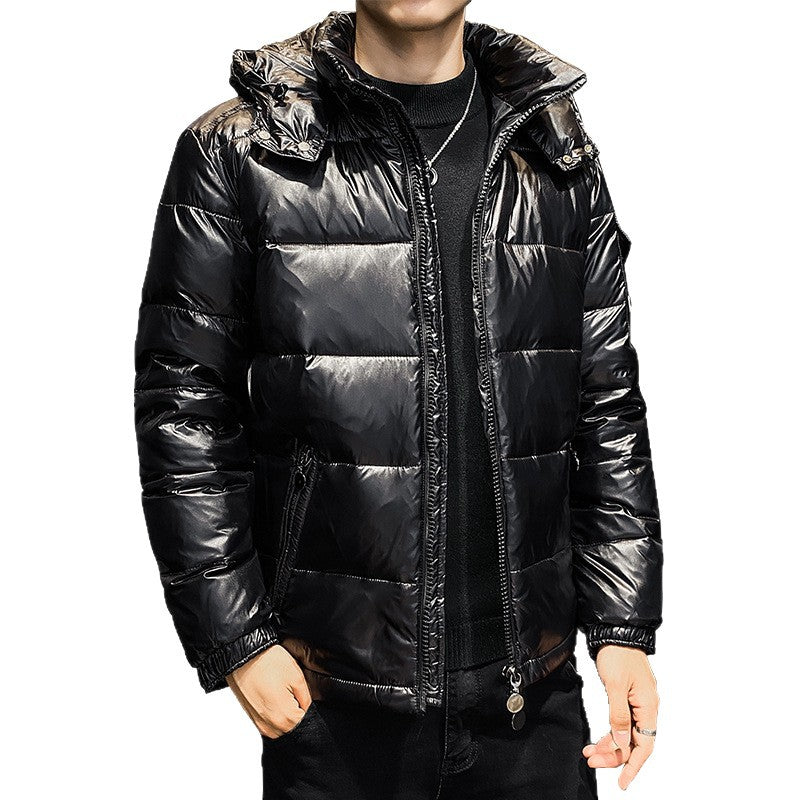 Men's down jacket, new winter warm down cover, short jacket, student, teen, trendy, loose for couples
