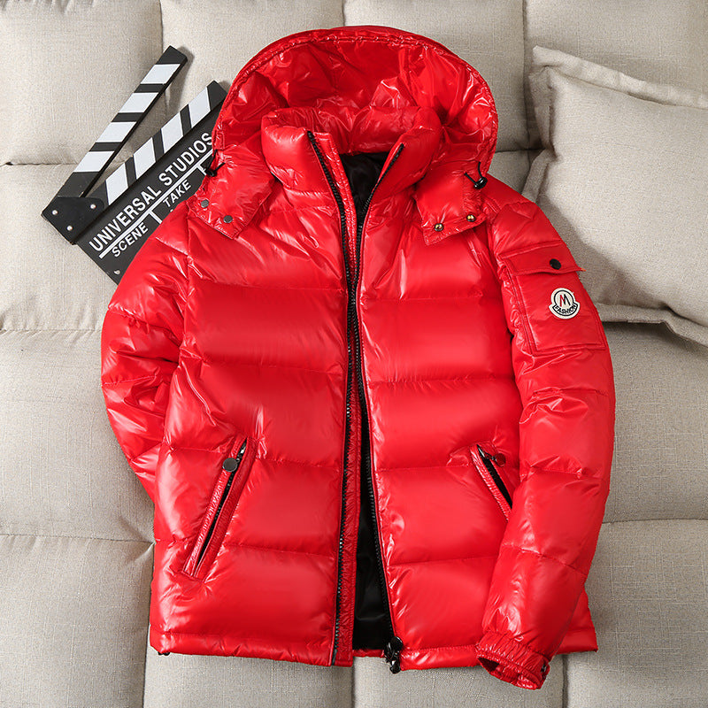 Men's down jacket, new winter warm down cover, short jacket, student, teen, trendy, loose for couples