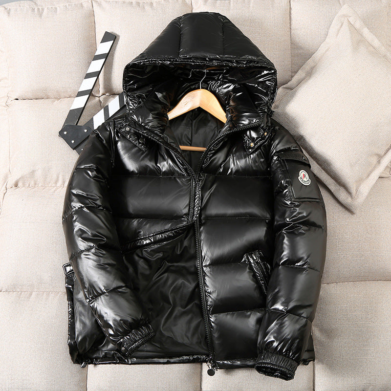 Men's down jacket, new winter warm down cover, short jacket, student, teen, trendy, loose for couples