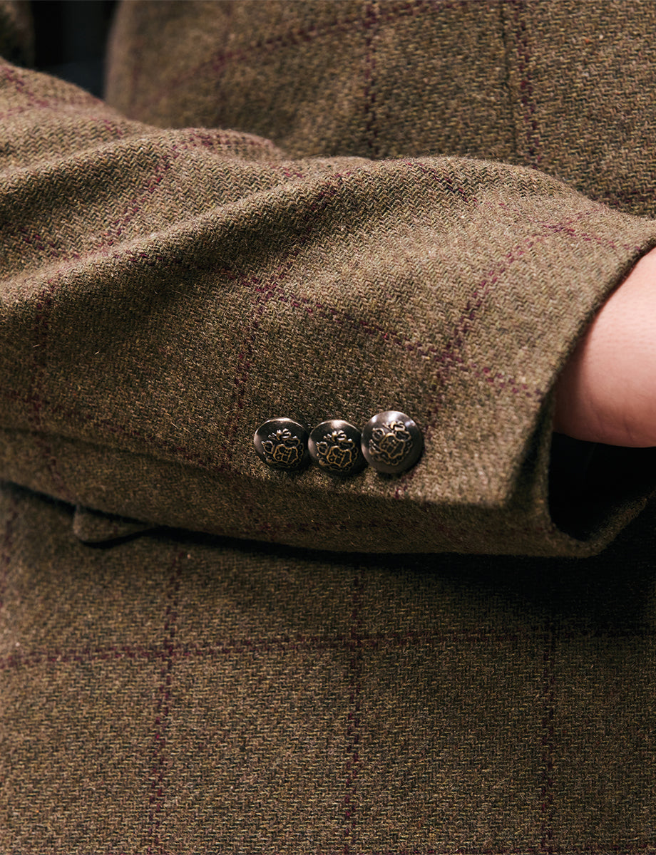 Dublin Albany Tweed Suede Collar Tailored Jacket