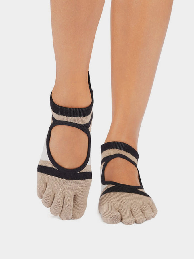 ToeSox Full Toe Bellarina Women's Yoga Grip Socks