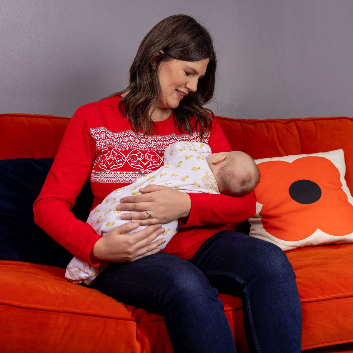 Red Heart Breastfeeding Top
