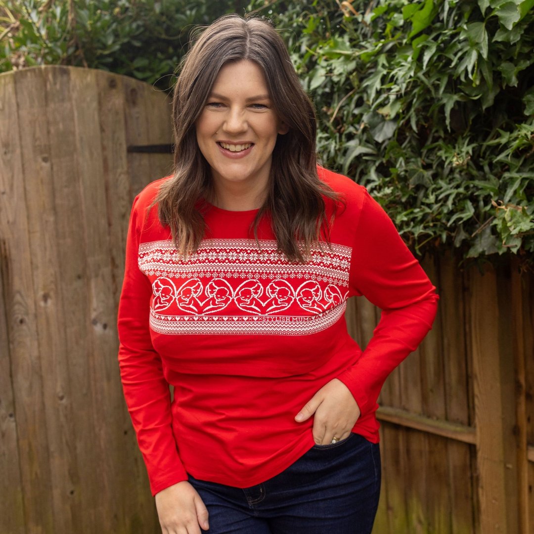 Red Heart Breastfeeding Top